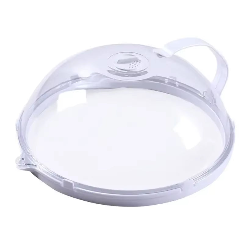 Microwave Food Heating Lid - Clear Splash Guard Plate