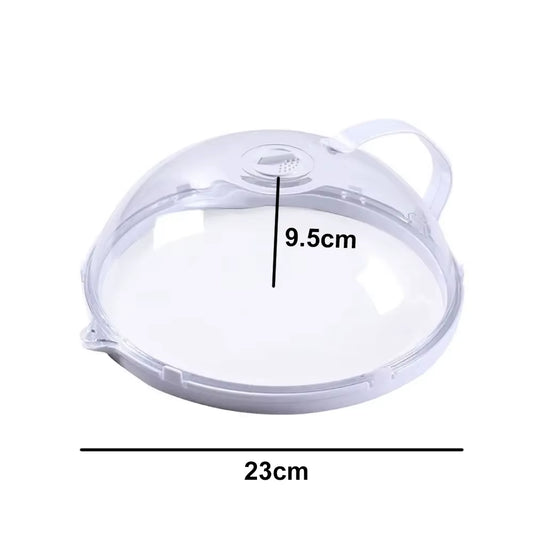 Microwave Food Heating Lid - Clear Splash Guard Plate