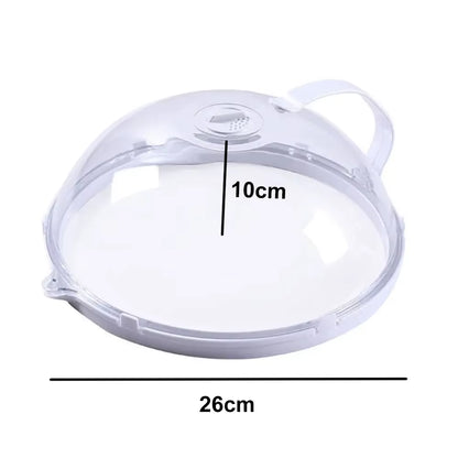 Microwave Food Heating Lid - Clear Splash Guard Plate