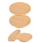 All-in-One Wine Glass Plate & Coaster - Bamboo Set