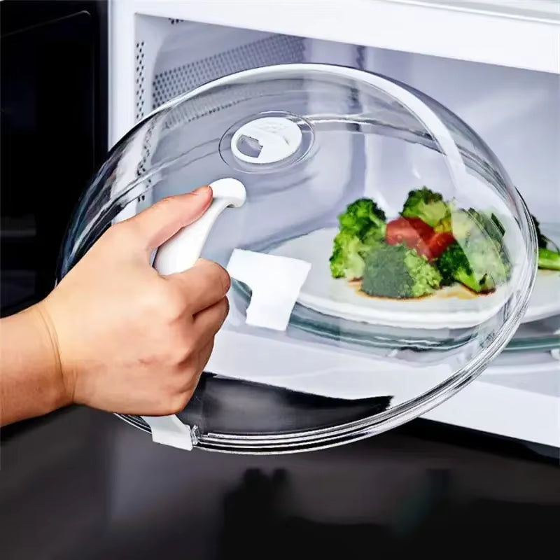 Microwave Food Heating Lid - Clear Splash Guard Plate